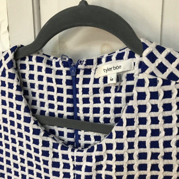 Tyler Boe Blue and White Checkered Dress - Picture 6 of 13